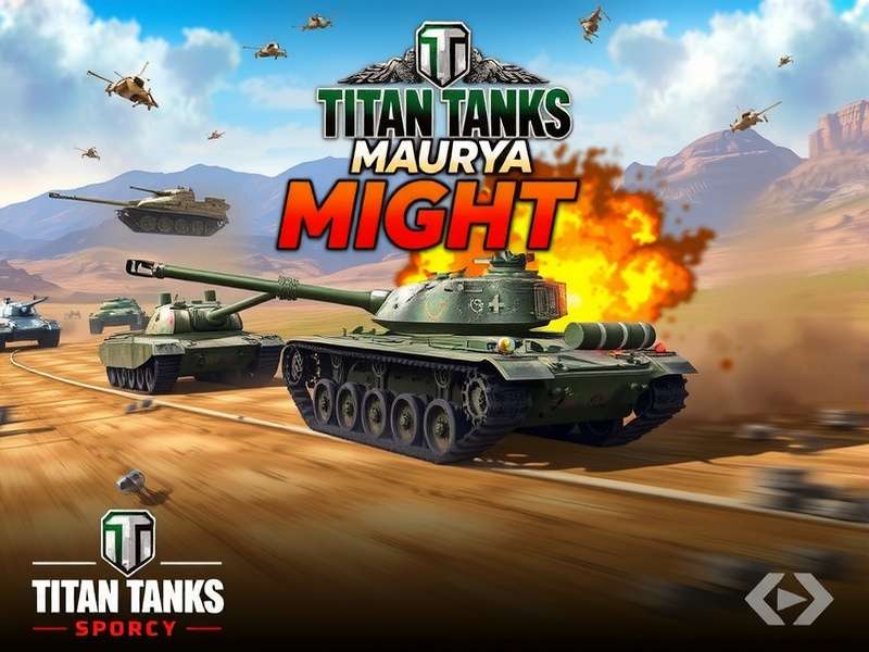 Titan Tanks Maurya Might Game Banner